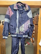 Vintage 90s Windbreaker Tracksuit, Full Set Jacket  Pants Great Condition S 