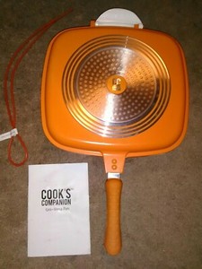 Cook's Companion Uni~Versa Pan * Orange Color * Brand New! * Large Size!