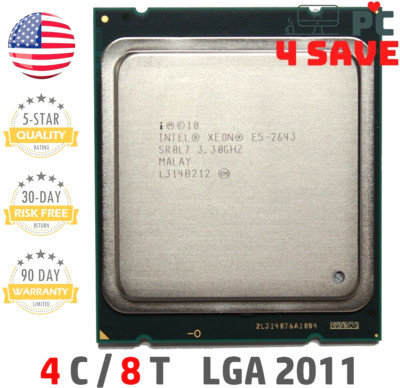 Intel Xeon E5-2643 3.30GHz 4-Core 10MB LGA2011 Server CPU Processor SR0L7 130W