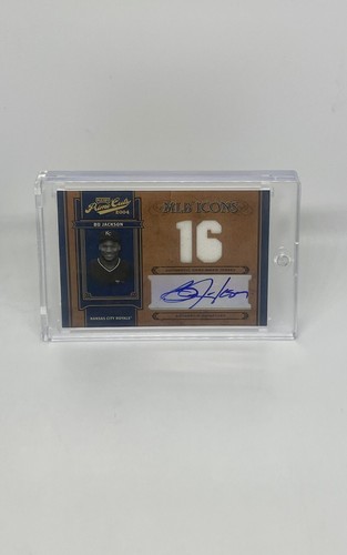 BO JACKSON 2004 Prime Cuts "MLB ICONS" -Auto & 2 Pieces of Relics #ed 13/16 - Picture 8 of 10