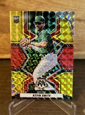 2022 Mosaic Baseball Base Fusion Red & Yellow Rookies Kevin Smith - Oakland A's