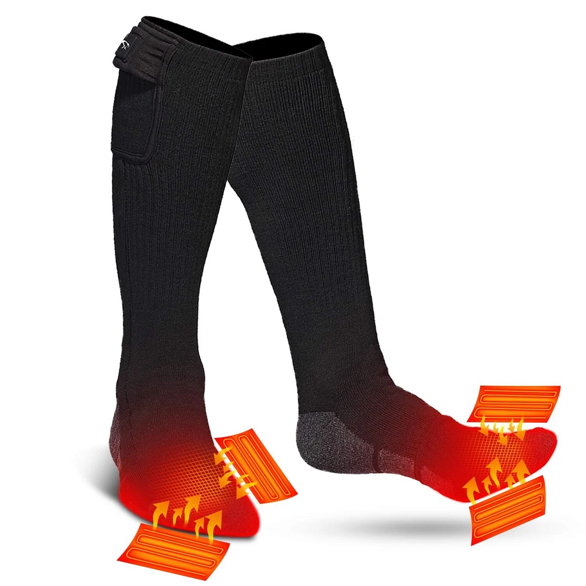 Snow deer cheap heated socks