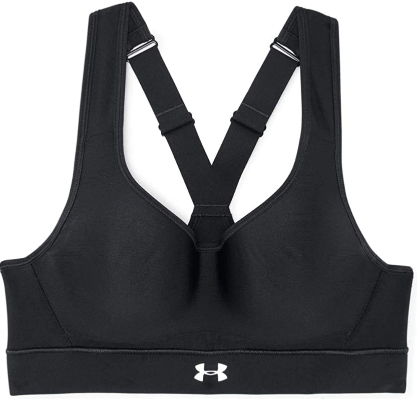 Sujetador deportivo Under Armour negro tejido urdimbre alto impacto para mujer talla 36C L89006 Foto 3 de 4