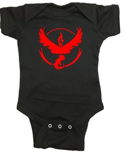 Pokemon One Piece Team Valor Pokeball Pokemon Go Baby Bodysuit Ebay