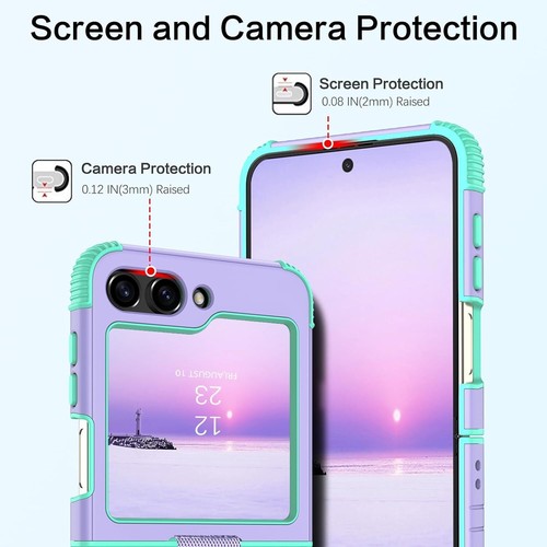 For Samsung Galaxy Z Flip5/Flip4/Flip3 5G Phone Case Shockproof Protective Cover - Photo 22 sur 23