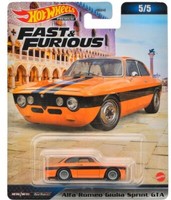 Hot Wheels Fast & Furious Alfa Romeo Giulia Sprint HKD29