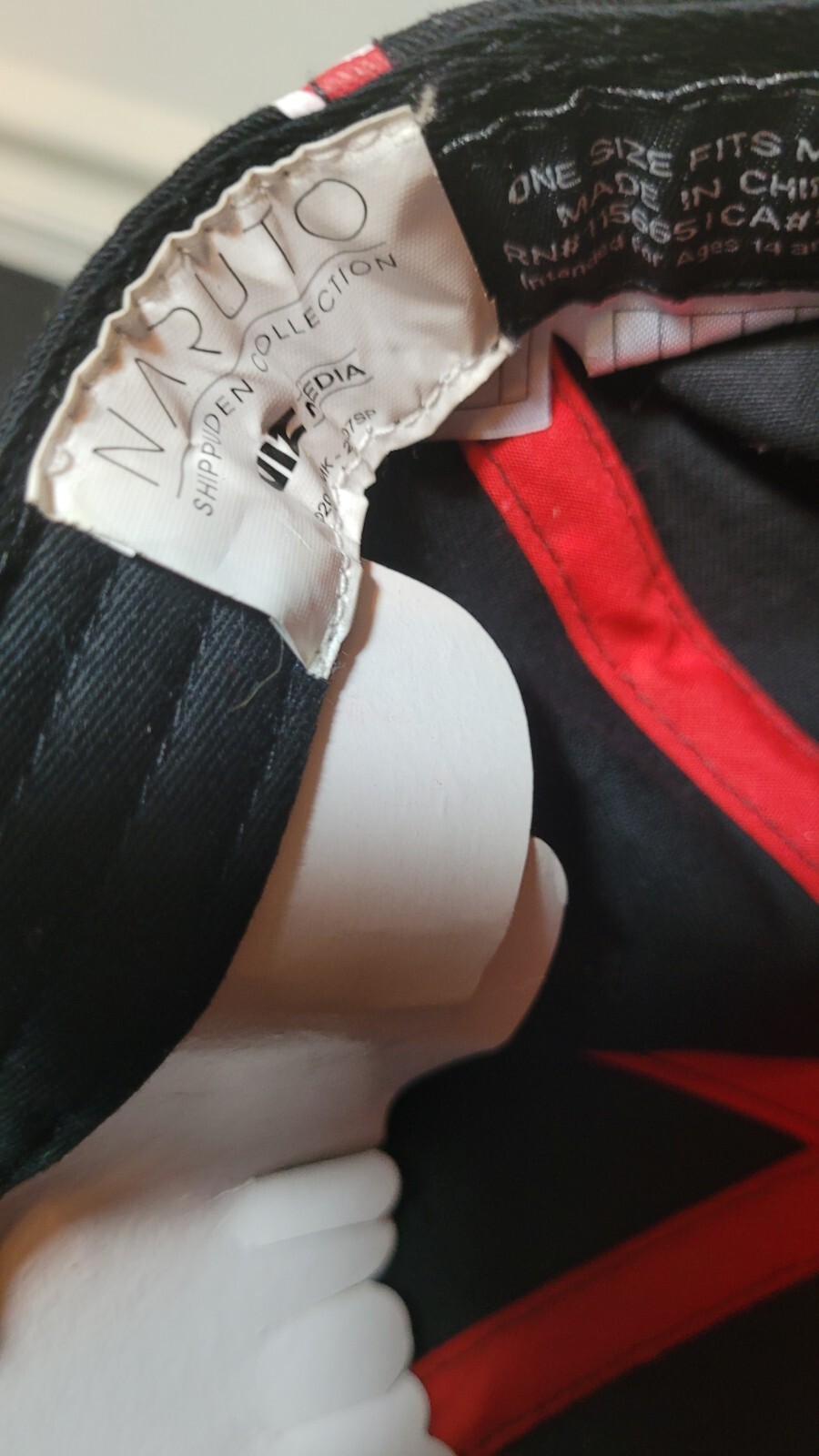 Naruto Red Cloud Snapback Hat Preowned - image 7