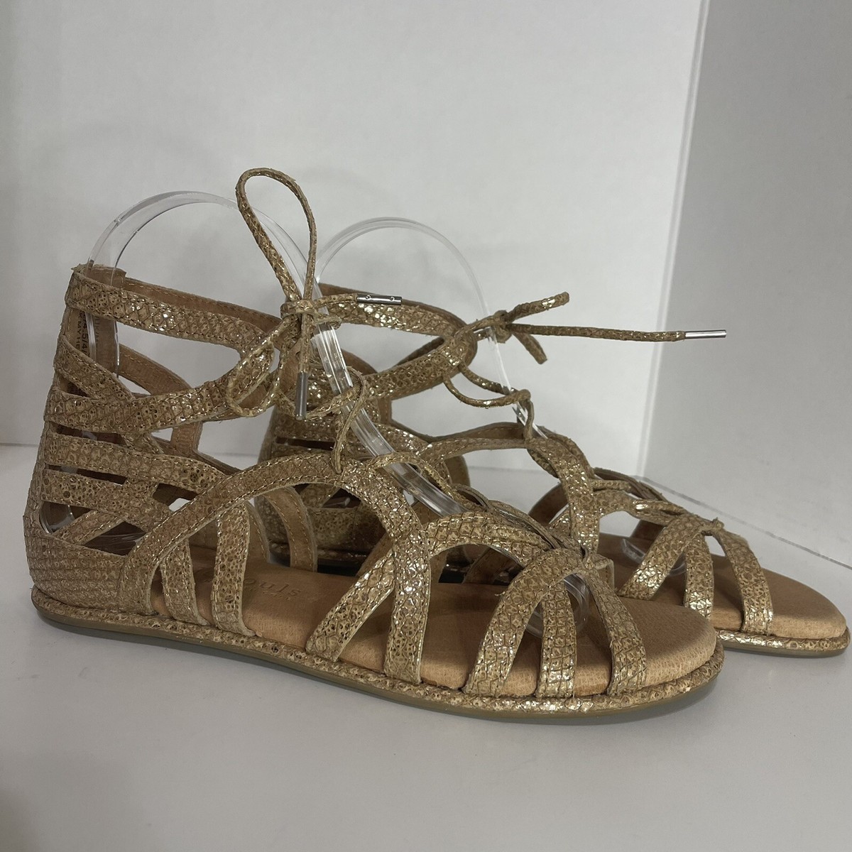 GENTLE SOULS Size Gold Break My Heart Gladiator Sandal