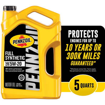 Pennzoil Full Synthetic 5W-20 Motor Oil, 5 Quart Pennzoil 5W-20 Motor Oil USA