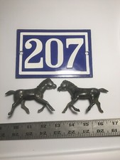 TOY HORSES hard plastic MARBLED MARX REL TIMMEE LIDO  VTG MUSTANG COWBOY INDIAN