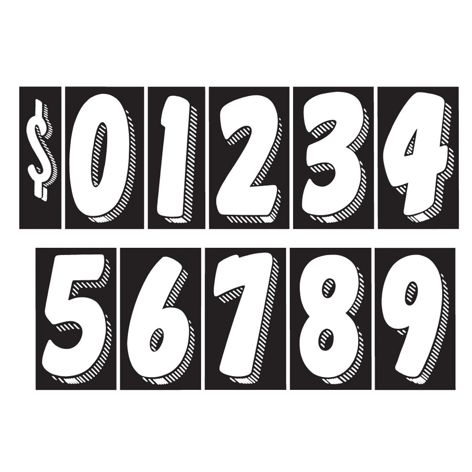 Car Dealer Windshield Stickers 13 Dozen Pricing Numbers 7.5 Inch Dealership Tags - Image 3 of 4