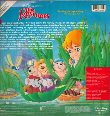The Rescuers Walt Disney Laserdisc (1977) | eBay