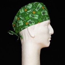 St. Patrick's Day Glitter Theme Scrub Hat
