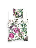 Heckett & Lane Bci Twill BettwäSche 155X220 Murano Green BlüTen GrüN Pink