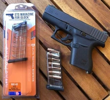  ETS 7 Round Flush Fit Mag For Glock 43 - 100% Reliability 