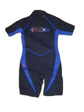 LL Bean Vortex Black Pacific Short Sleeve Scuba Diving Wetsuit Size 8