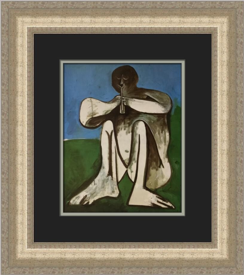 Pablo Picasso Flute Player Custom Framed Print | eBay