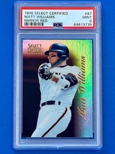 1996 Select Certified Mirror Red Matt Williams #87 PSA 9 Mint 1/90 made GIANTS