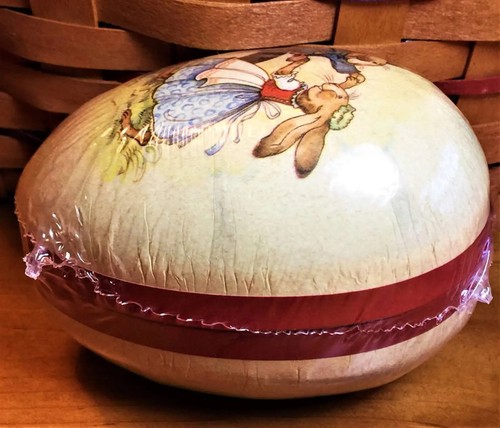 Vintage EASTER EGG 3x2.5" DANCING BUNNIES Holly Pond Hill-Sealed/Mint Condition! - Picture 4 of 6