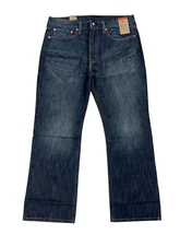 NEW Levi's Strauss 527 Standard Bootcut Dark Wash Blue Mens Sz 36x30 Denim Jeans