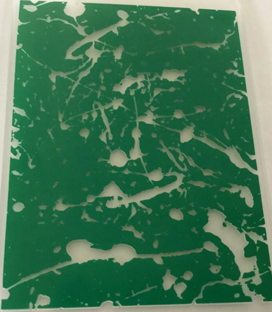 Paint Splatter Splash Drips Embossing Folder