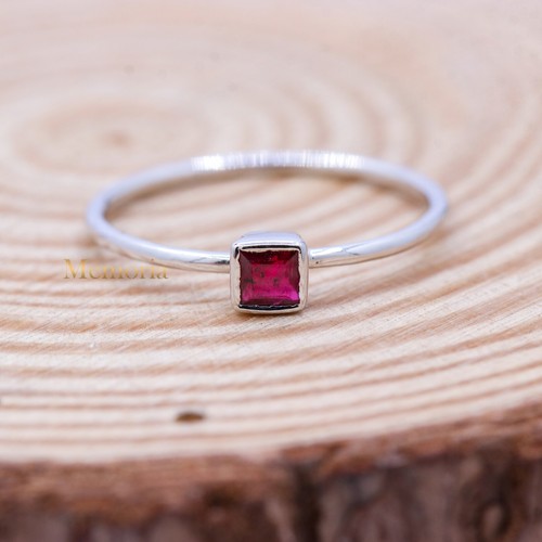 Bague Argent Sterling 925 – Émeraude De Laboratoire Taille Marquise – Taille 7
