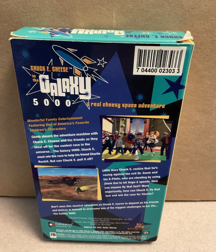 CHUCK E CHEESE " In The Galaxy 5000" VHS 1999 A Real Cheesy Space Adventure - Picture 5 of 7