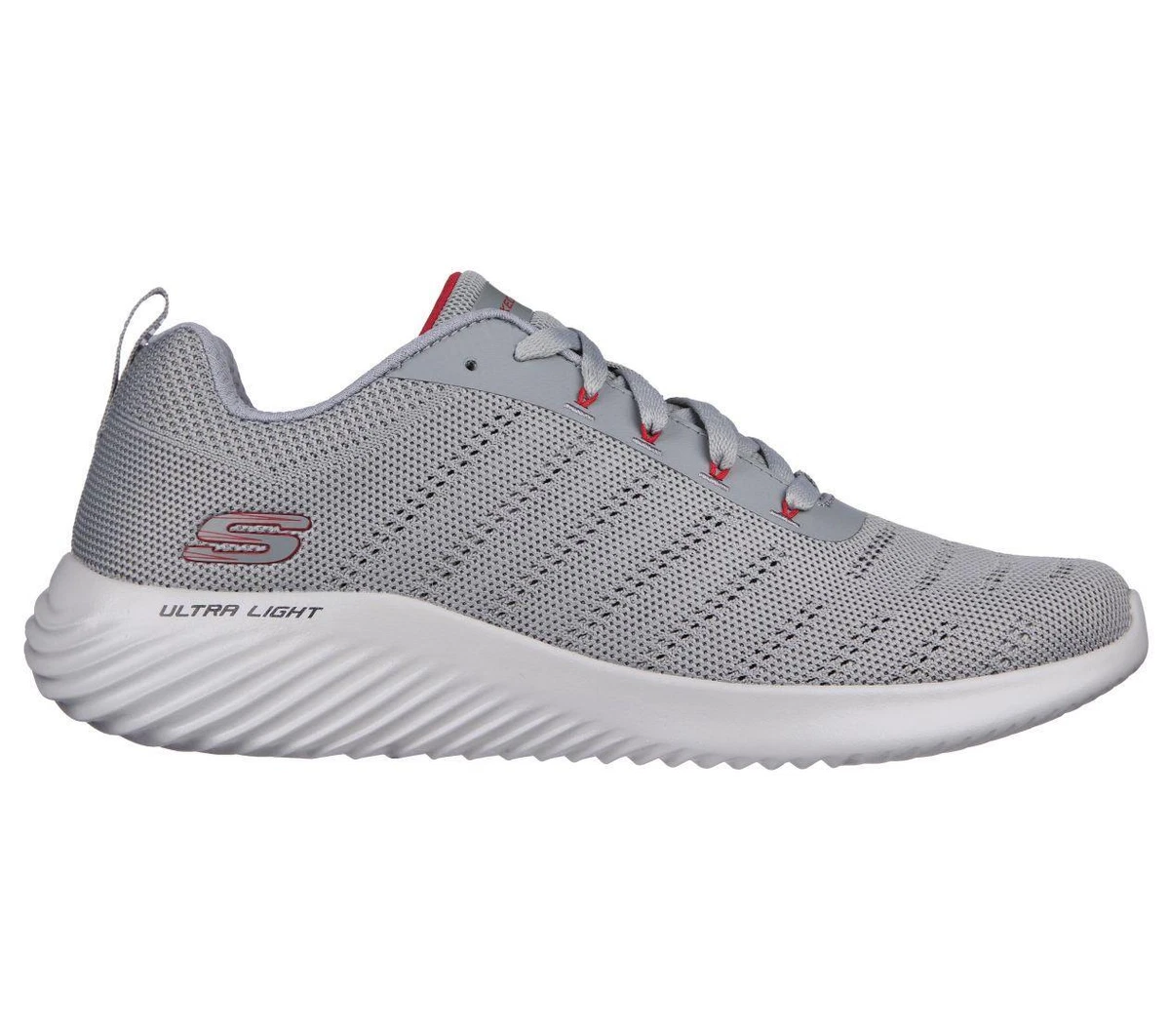 Mens Skechers Bounder Frazin Grey Athletic Shoes