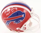 Marv Levy Signed Bills Throwback Mini Helmet Inscribed "HOF '01" (JSA COA)