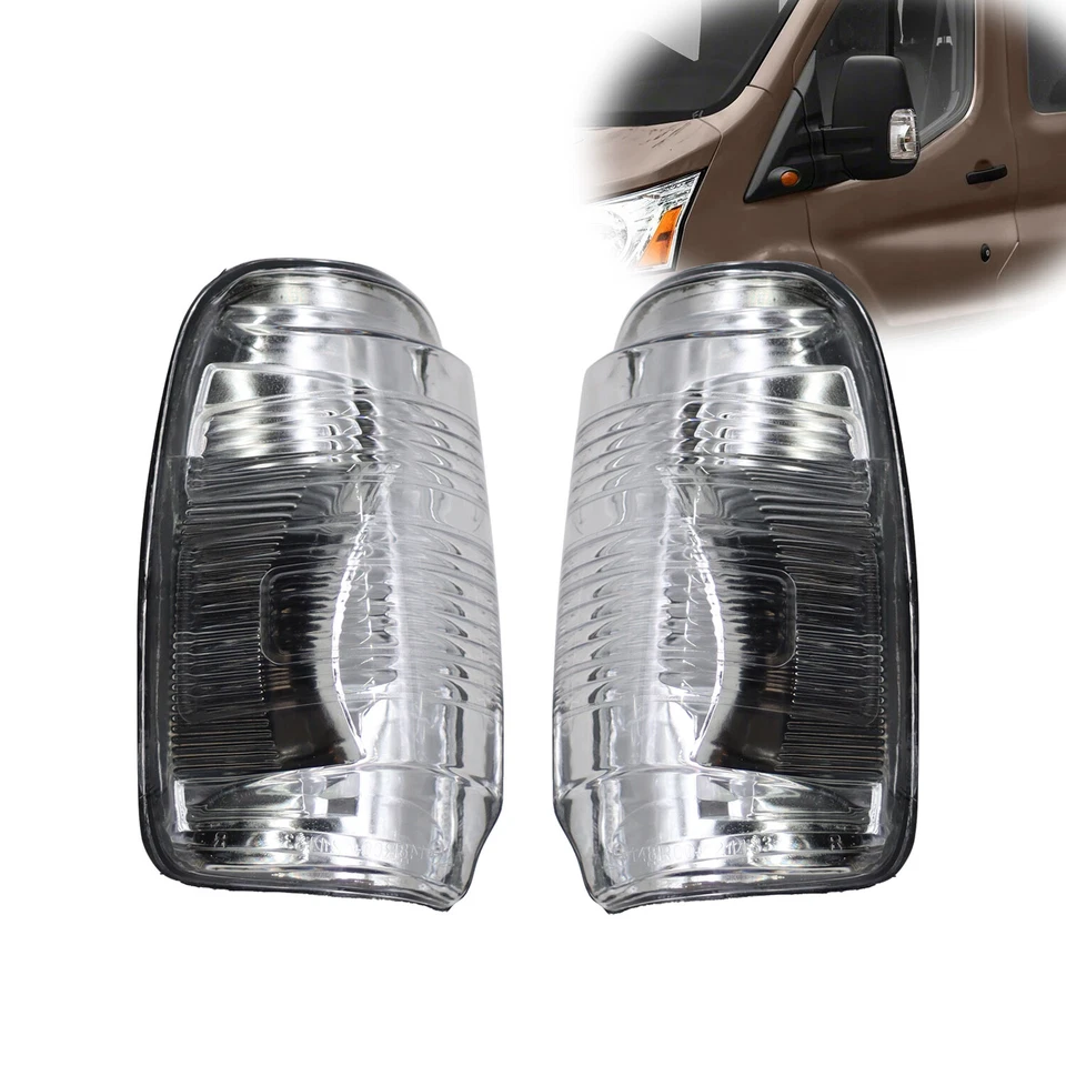 Espelho lateral direito++esquerdo luz de seta para 2015-22 Ford Transit 150 250 350HD - Imagem 3 de 4