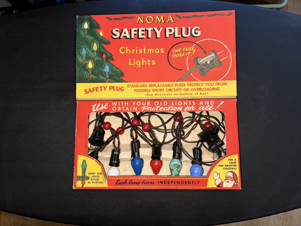 Vintage Noma Safety Plug Christmas Lights eBay