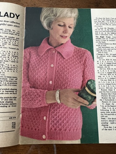 Vintage 1960s Womans Weekly 7 Knitting Patterns Booklet See Photos Fast Shipping - Picture 5 of 10