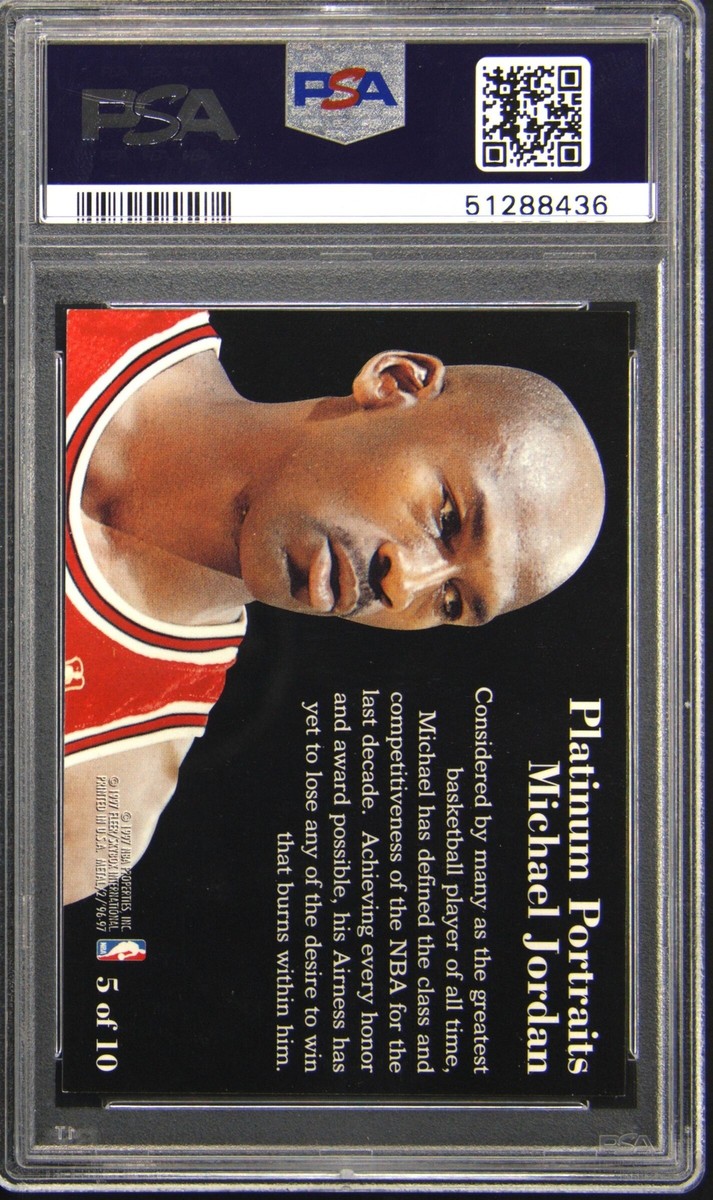 1996 METAL PLATINUM PORTRAITS #5 MICHAEL JORDAN PSA 9 | eBay