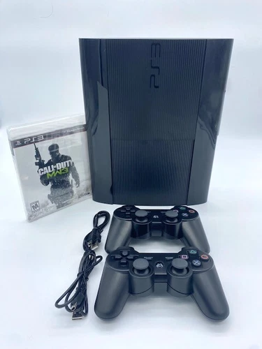 SONY PlayStation 3 PS3 Super Slim Console New Call Of Duty MW3- Refurbished GOOD
