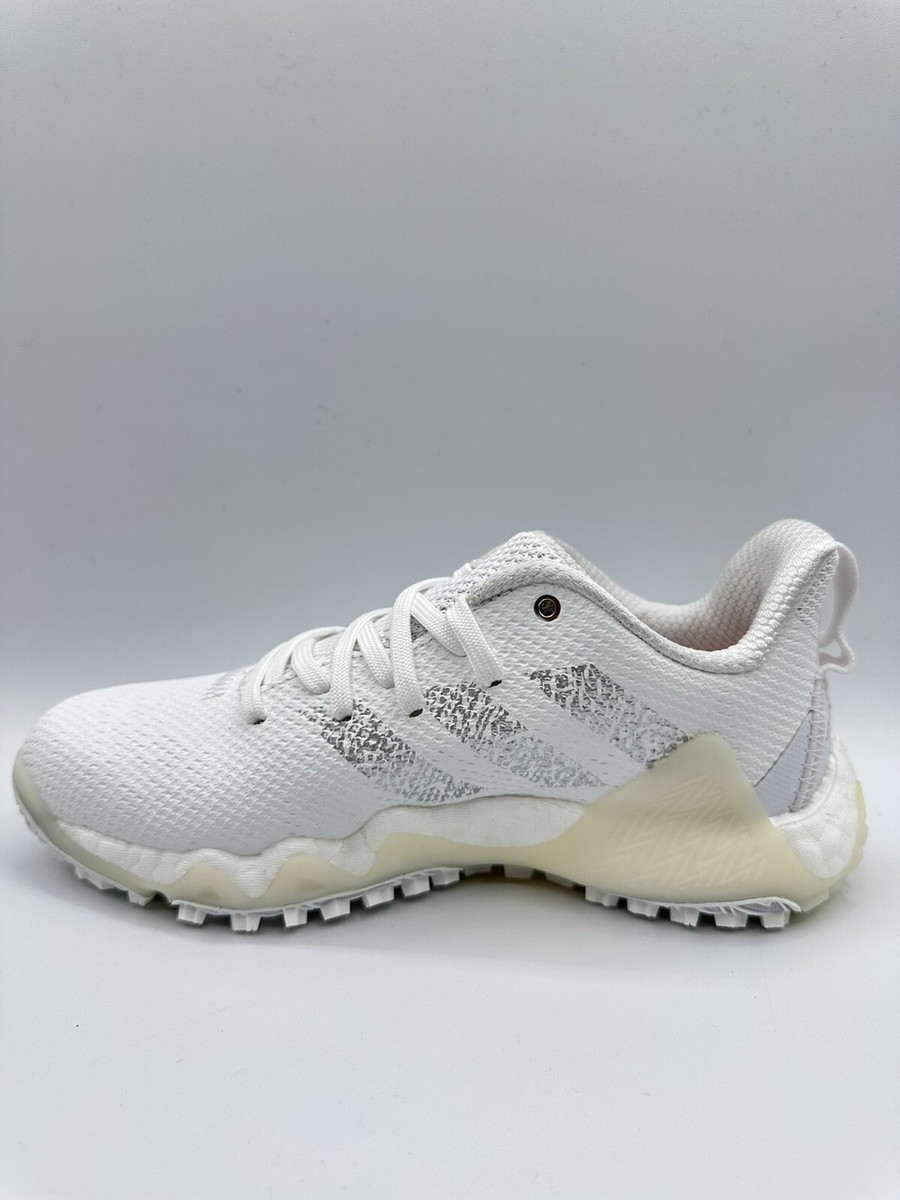 Adidas Women's CODECHAOS 22 Golf Shoes White Silver Pink