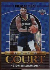 Zion Williamson Card 2021-22 Hoops High Court Hyper Red #10 