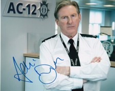 ADRIAN DUNBAR signed Autogramm 20x25cm LINE OF DUTY in Person autograph COA