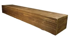 48'' Wooden Fireplace Mantel or Wall Mounted Floating Shelf 9"(D) 6"(T) Fir Wood