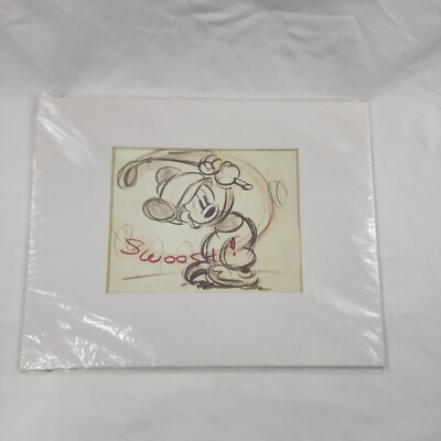 Disney Golfer Mickey Mouse “Canine Caddy” 1941 Sketch Print Matte
