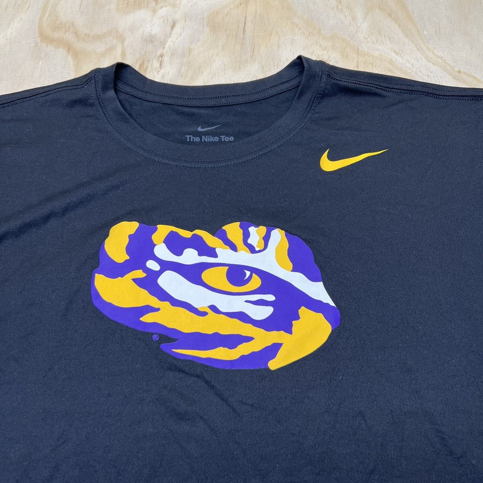 NEW XXL LSU Tigers Nike Primetime Legend Alternate Logo Shirt Dri Fit