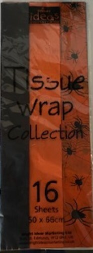 Halloween Orange And Black Tissue Paper