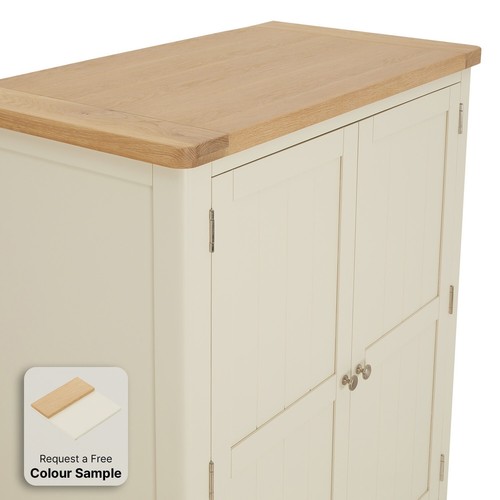 Marbury Cream Double Kitchen Larder Cupboard - SLIGHT SECONDS-CRM49-F267 - Picture 9 of 22