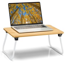 Foldable Lap Desk Laptop Stand Bed Desk Table Tray, Breakfast Serving Tray, P...