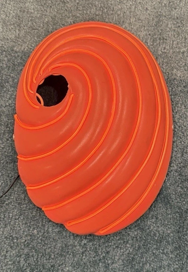 Maske LED leuchtend Halloween Obito Uchiha Halloween Fasching, Kinder 8-12 Jahre - Bild 2 von 4