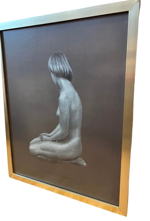 Vintage Alan Cowie “Sheena Study One” 1977 Special Edition Framed Nude Female image 9