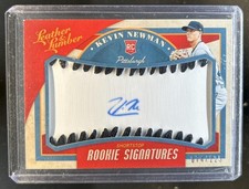 2019 Leather & Lumber Kevin Newman Rookie Baseball Signatures Black Auto #/125