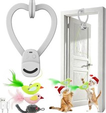 Interactive Cat Toys for Indoor Cats: Automatic Flying Bird Feather Wand