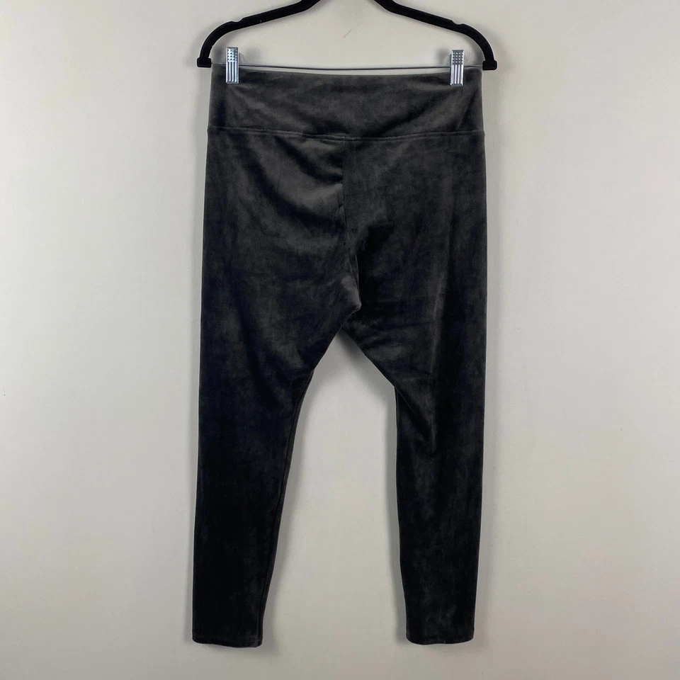 Leggings de terciopelo J. Jill Pure Jill talla pequeña mediana gris elástico Foto 4 de 4