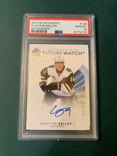 Clayton Keller 2017-18 Future Watch Auto FWA /999 Rookie PSA 10