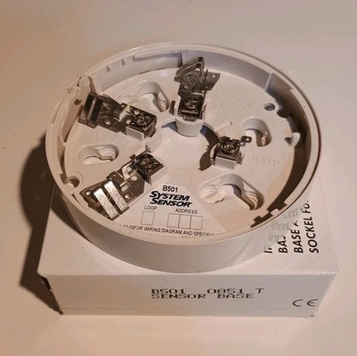 HONEYWELL Notifier SYSTEM SENSOR B501 Detektorbasis WEISS ADRESSIERBAR